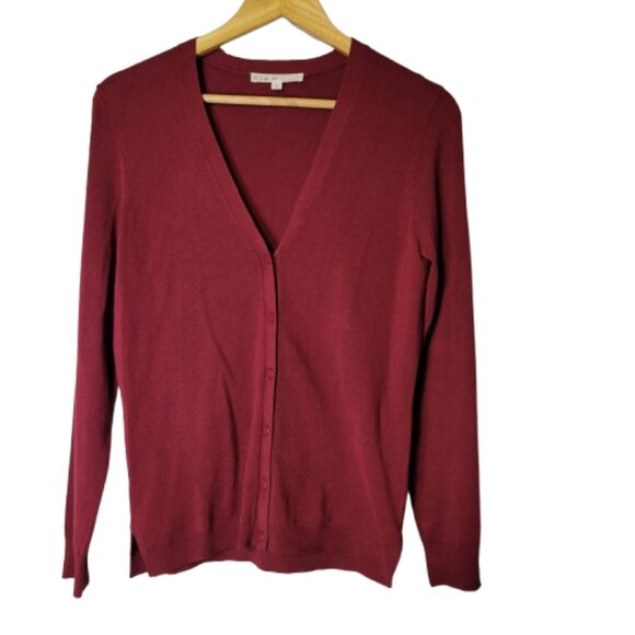 Cleo Burgundy Cardigan and Top Set Size Small - Picture 2 of 12